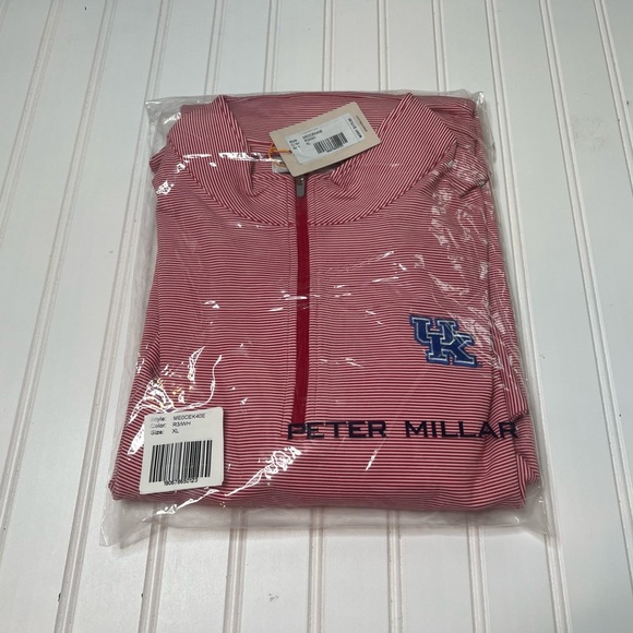 Peter Millar Perth 1/4 Zip Pullover University Kentucky Wildcats Mens XL NEW 532 - Picture 1 of 4